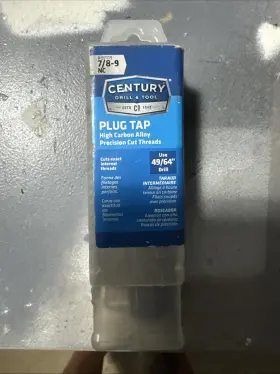 47356 Century Drill And Tool 7/8 Inch Plug Tap