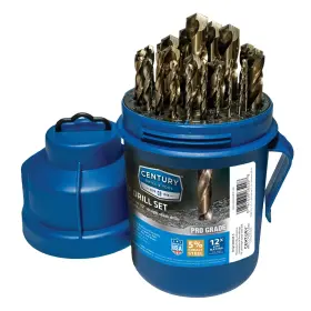 Century Drill & Tool 081838265298 26529 29 Pc Set Jobber Bit Prograde Cobalt Steel High Speed