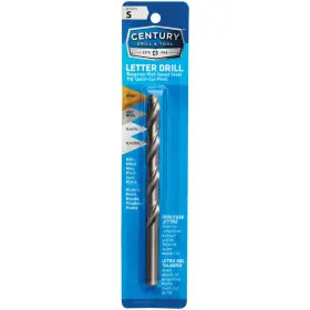 11619 Century Drill & Tool And Letter S Tungsten High Speed Steel Quick-cut Point Bit