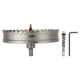 Chs1170 Cenyb 6-11/16 Inch 170mm Tungsten Carbide Tipped Hole Saw With 2pcs Titanium-plated P
