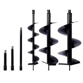 6-garden Cesicia 711181179972 Auger Drill Bits For Planting Set Of Bit Spiral F