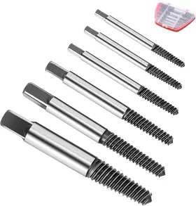 Ceymlem 445021335350 6pcs Damaged Screw Extractor Set Chrome Vanadium Steel Bolt Extrac