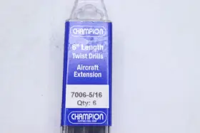 7006-5 Champion 7006-5/16 6-pk Aircraft Extension Drills Black Oxide Hss 5/16 Inch 6 Length