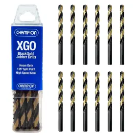 Champion Cutting Tool Corp 846035043922 Heavy Duty Blackgold Jobber Drill Bits 135 Degree Split Po