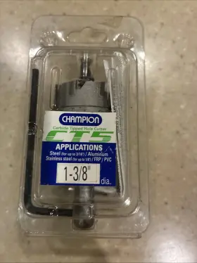 Champion Cutting Tools 846035054591 Ct5 1-3/8 Inch Carbide Tipped Hole Cutter New