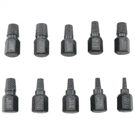 57545-hsse-10 Chenjin 10pcs Hexagon Socket Head Screw Extractor Alloy Steel Kit Sli