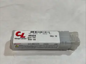 46608 Chicago Latrobe Chicago-latrobe Jobber Drill 1/8 Inch 550 Pk 12 New
