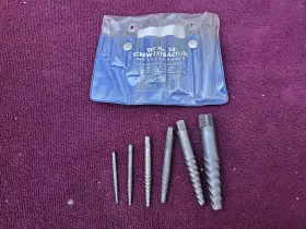 65036 Chicago Latrobe #1-#6 Screw Extractor Set 6 Pieces
