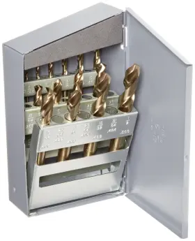 Chicago-latrobe 662355698563 559 Series Cobalt Steel Short Length Drill Bit Set In Metal C