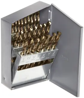 Chicago-latrobe 662355698860 550 Series Cobalt Steel Jobber Length Drill Bit Set With Meta