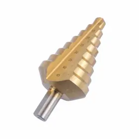 Chiloskit 602191047262 10-45mm Metric Titanium High Speed Steel Step Drill Bit Set For Woo