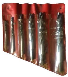 Mn-50633 Chrom-vanadium 50633 Brad Point Drill Bit 6-pc Set Chrome Made In Austria