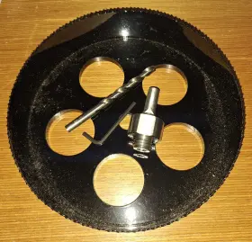 9x2bm Cht Nos 9 Inch X 2 Deep Made In Use Bi-metal Hole Saw With Arbor And Pilot Bit
