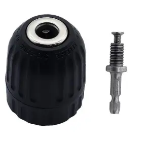 Tuohai00230724-0971 Cionyce 3/8 Inch Quick Change Keyless Drill Chuck Adapter 0.8-10mm 1/4-inch Hex Shank