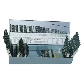 C21128 Cle-line 115pc 135 Deg Hd Jobber Length Drill Set 1801 Oxide