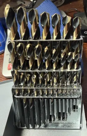 C21162 Cle-line 29pc Mechanics Drill Bit Set Hi-molybdenum M7 Black Gold 1/16-1/2 Usa C21162 Cle-line 29pc Mechanics Drill Bit Set Hi-molybdenum M7 Black Gold 1/16-1/2 Usa