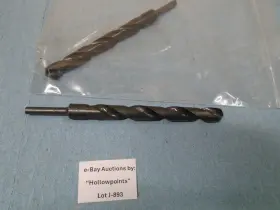 573278 Cleveland New Lot Of 2 Twist Drill 33/64 Inch Hs Bit W Reduced 1/4 Shank J893