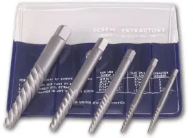 C00906 Cleveland C00906#1-#5 Bright Screw Extractor Set 5-piece