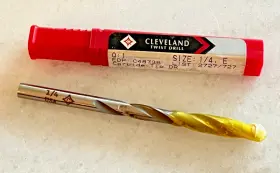 C48736 Cleveland 1 New - 1/4 Inch / E Carbide Tipped Twist Drill Bit Usa