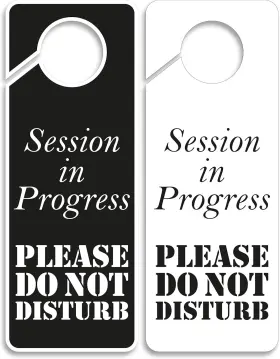 Haths-sh7-51 Clever Signs Business Design Session In Do Not Disturb Sign -session Progress Red