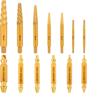 Cl015 Cleverool Damaged Screw Extractor Set 13pcs Easy Out Bolt Drill B