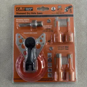 552-701-06 Cmt Orange Tools 6 Pc Diamond Dry Hole Saw Set