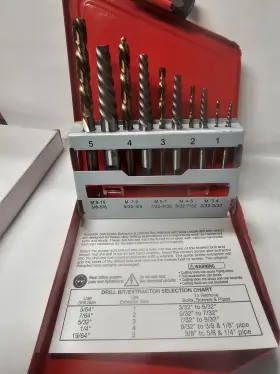 Exdl10 Cobalt Exdl 10 Snap On L.h. Drill Extractor Set