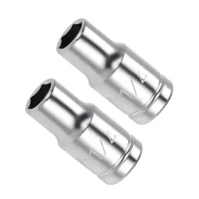 Cuf240926dd000473eu Cocud 6-point Socket 1/4 Inch Drive Deep Polished Chromed Cr-v Sae Standard Shal