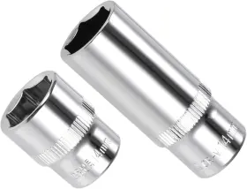 Cuf240926dd000502 Cocud 6-point Socket 1/4 Inch Drive 14mm Deep Polished Chromed Cr-v Metric