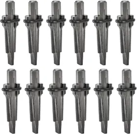 Coloch 744759262325 12 Pack Wedge And Feather Shims 5/8 Inches Heavy Duty Rock Splitting