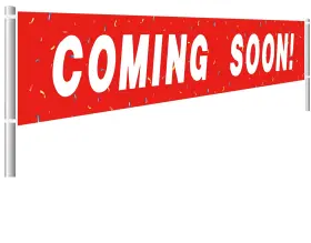 Colormoon 714755953794 Large Coming Soon Banner Business Sign New 9.8 X 1.5 Feet