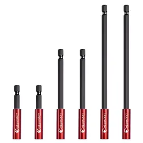 Columpro 445021629688 6pcs Strong Magnetic Drill Bit Extension Holder For Impact Driver 1/4 Inch Hex Shank