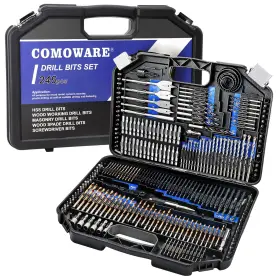 Comoware 705353039300 Drill Bit Set 246 Pcs For Cordless Driver Woo