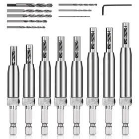 Comoware 708111223638 17pcs Vix Bits Self Centering Drill Bit Set 1/4 Inch Hex Shank Cent