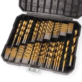 Comoware 753594137866 230 Pcs Drill Bit Set For Wood And Metal - Titanium Bits H