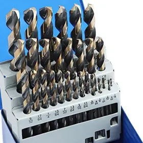 Comoware 791256826888 29-piece Drill Bit Set High-speed Steel Black And Gold Finish