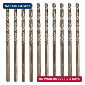 Tgcobalt-18 Comoware 1/8 Inch Drill Bit Set M35 Cobalt Hss Bits Jobber Length Straight