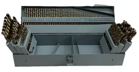 Conoware 313115655677 115pcs M35 Cobalt Drill Bit Set - High Speed Steel For Metal Wood Plastic Ca