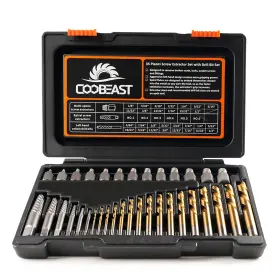 Coqcq1hs35 Coobeast 35 Pcs Screw Extractor And Left Hand Drill Bits Set Easy Out