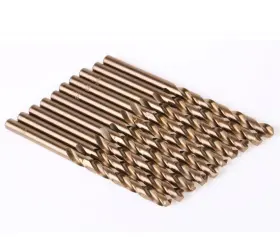 100002131 Copouixr M35 Cobalt Round Straight Handle Metric Drill Bit Set 1.5mm-6.5mm Bits