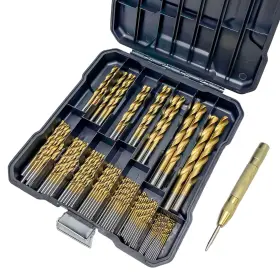 Cortool 939025604587 99pcs Hss Titanium Drill Bit Set 135 Degree Split Point Bi