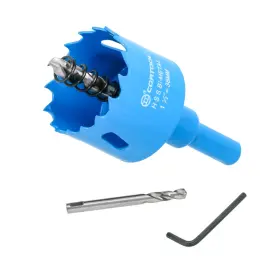 Cortool 939025607199 1-1/2 Inch Hole Saw With Arbor For Metal And Wood Cutting Bi-metal Cutt
