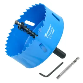 Cortool 939025607298 3-1/2 Inch Hole Saw With Arbor For Metal And Wood Cutting Bi-metal Cutt