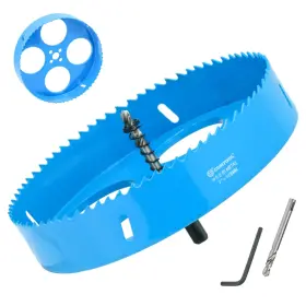 Cortool 939025607403 7 Inch Hole Saw With Arbor For Metal And Wood Cutting Bi-metal Cutter