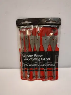 20864 Craftsman 6 Piece Power Woodboring Bit Set 9