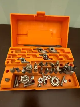 25447 Craftsman 25547 Usa Router Bit Kit Orange Case With 25 Bits - 9 -incomplete