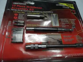 25599 Craftsman 10-pc Piece Drill/driver Accessory Kit Made In Usa