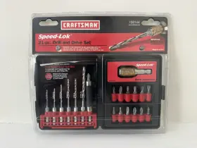 26144 Craftsman Vintage Nos Professional 21pc Speed Lok Drill Drive Bit Set Usa