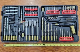 26185 Craftsman Vintage Speed-lok Master Drill Bit And Drive Kit Excellent