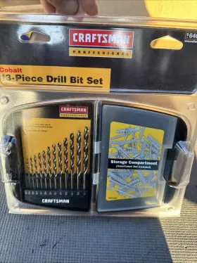 64084 Craftsman Sears Usa Nos 13pc Cobalt Drill Bit Set Professional